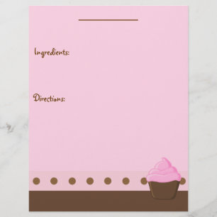 Page Recette Cupcake rose