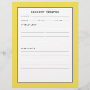 Page Recette   Dessert   Gris jaune simple
