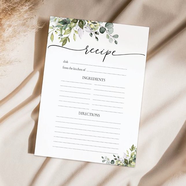 Page Recette florale Eucalyptus vert (Créateur téléchargé)