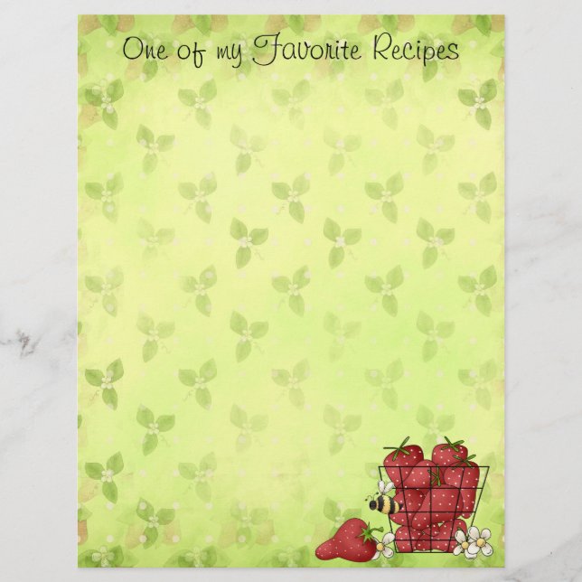 Page Recette fraise (Devant)
