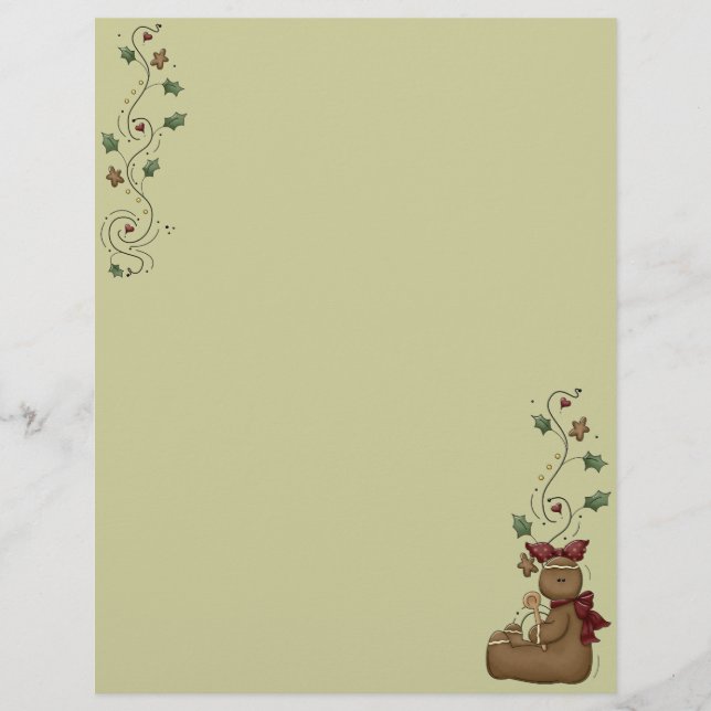 Page Recette pain d'épices mignonne (Devant)