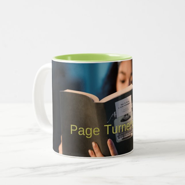 Page Turner's Bliss Mug | Sons livres relaxants (Devant gauche)
