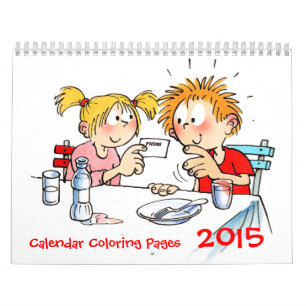Pages De Coloration Du Calendrier Personnalisées 2