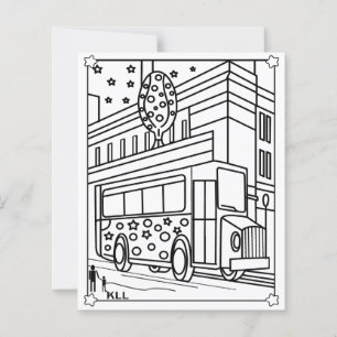 Pages de coloriage de bus enfants