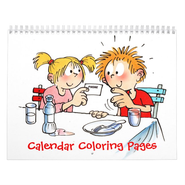 Pages de coloriage de calendrier personnalisées po (Protection)