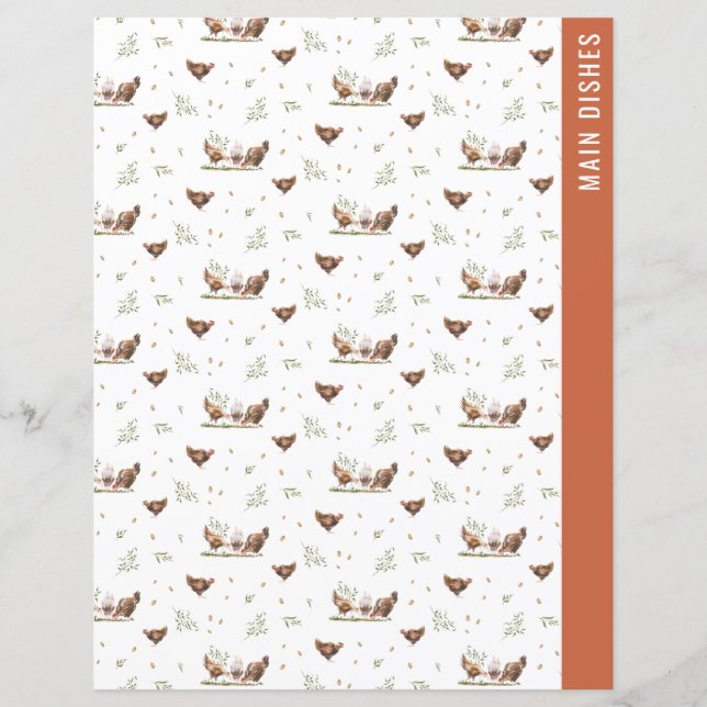 Pages de découpage | Page Classeur de recette rect (Devant)