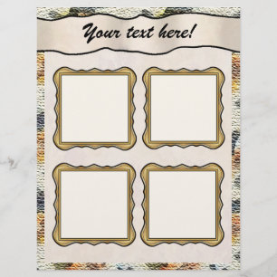 Pages de mise en page du bloc-notes - Burlap