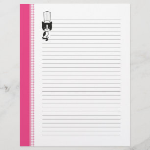 Pages de recette de chats du chef