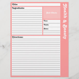 Pages de recette liées (rose)