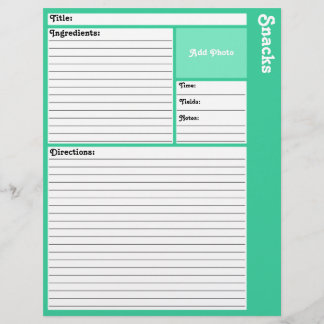 Pages de recette liées (Turquoise clair)
