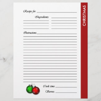 Pages de recette recto-verso de NOËL