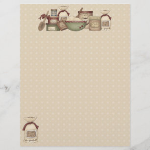 Pages de recettes de grand-mère (non lignées)