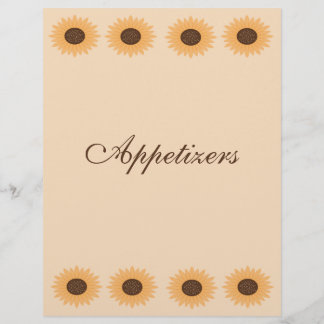 Pages du Classeur de la recette de tournesol