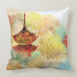 Pagoda dans le coussin fait sur commande de forêt