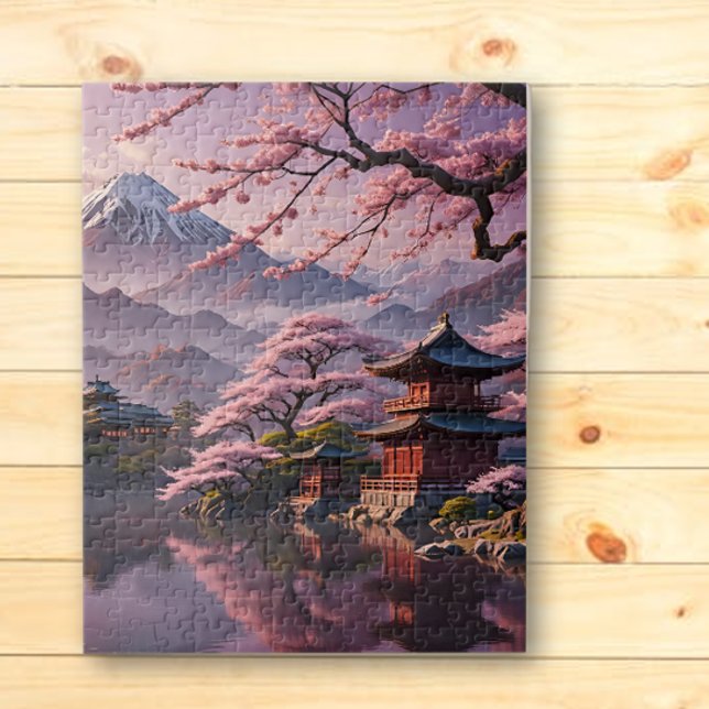Pagode des cerisiers en fleurs Puzzle (Créateur téléchargé)