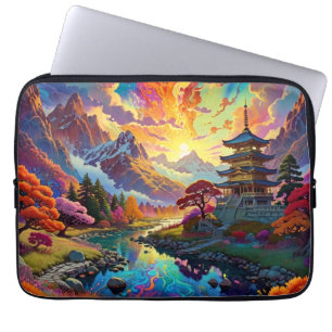Pagode et sac électronique paysager coloré