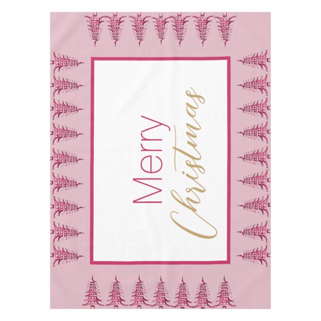 Pagode verte Sage Arbre de Noël Nappe (Devant)