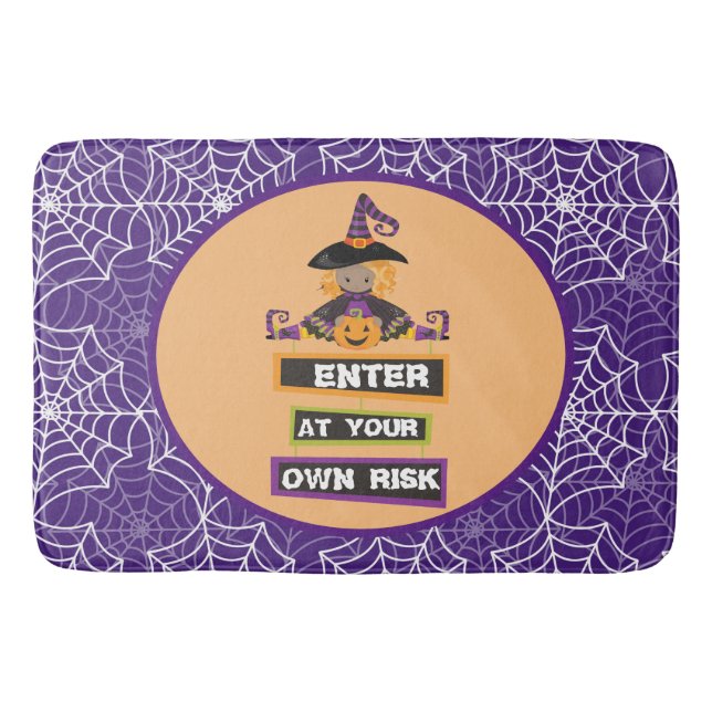 Paillasse de bain aux sorcières d'Halloween, tapis (Devant)