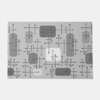 1950 Eames Era Art Crosshairs Grey
