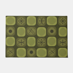 Paillasson 1950 Mod Art Soft Cubes Olive Green