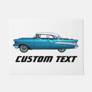 Paillasson 1957 Classic Chevy Bel Air voiture auto porte mat 