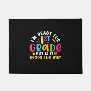 Paillasson 1e Grade Teacher I Am Ready For 1e Grade