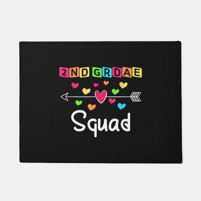 Paillasson 2nd grade Teacher Shirts School Team Second Grade (Devant)