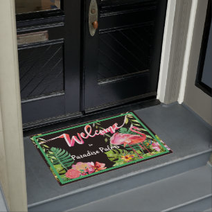 Paillasson 3 Flamants roses Paradise Beach House