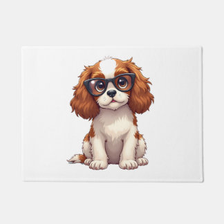Paillasson A cute dog King Charles Spaniel COPY