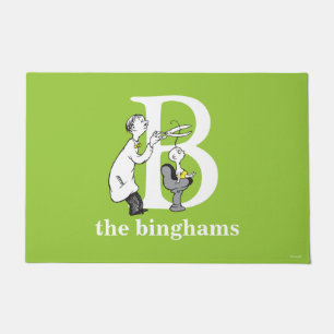 Paillasson ABC du Dr Seuss : Lettre B - Blanc Ajouter Votre