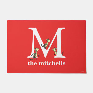 Paillasson ABC du Dr Seuss : Lettre M - Blanc Ajouter Votre