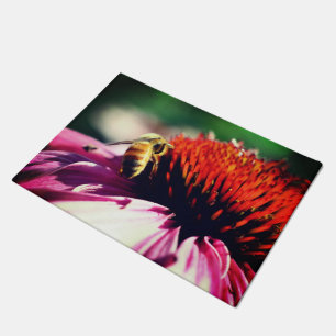 Paillasson Abeille De Miel Sur La Faisée De Confleur Gros Pla