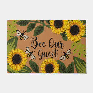 Paillasson Abeille Notre Guest Sunflower Garden Mat, Gardener