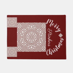 Paillasson Abondamment sur Stellar Gingham Rouge Blanc Noël C