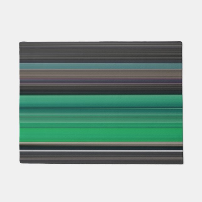 Paillasson Abstrait #1 : Vert et gris (Devant)