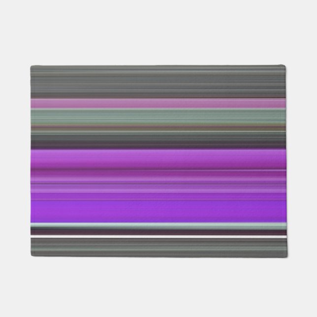 Paillasson Abstrait #1 : Violet et gris (Devant)