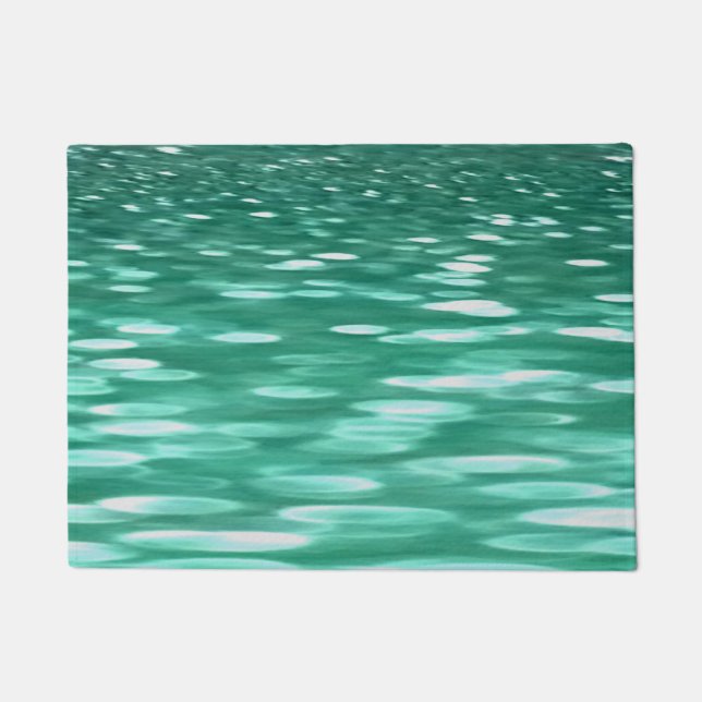 Paillasson Abstrait #3 : Shimmer vert (Devant)