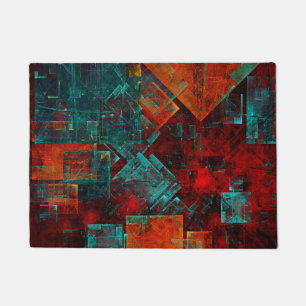Paillasson Abstrait Cool coloré moderne Motif artistique