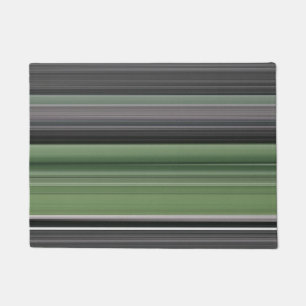 Paillasson Abstrait n° 1 : vert olive et gris