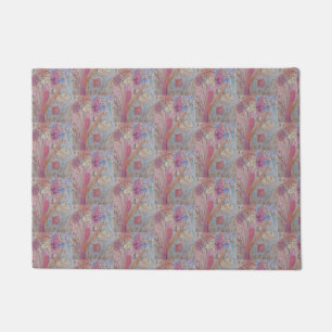 Paillasson Abstrait Pastel Floral