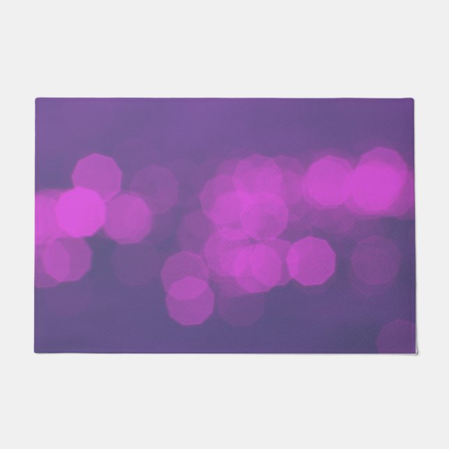 Paillasson Abstrait Violet Élégant (Devant)