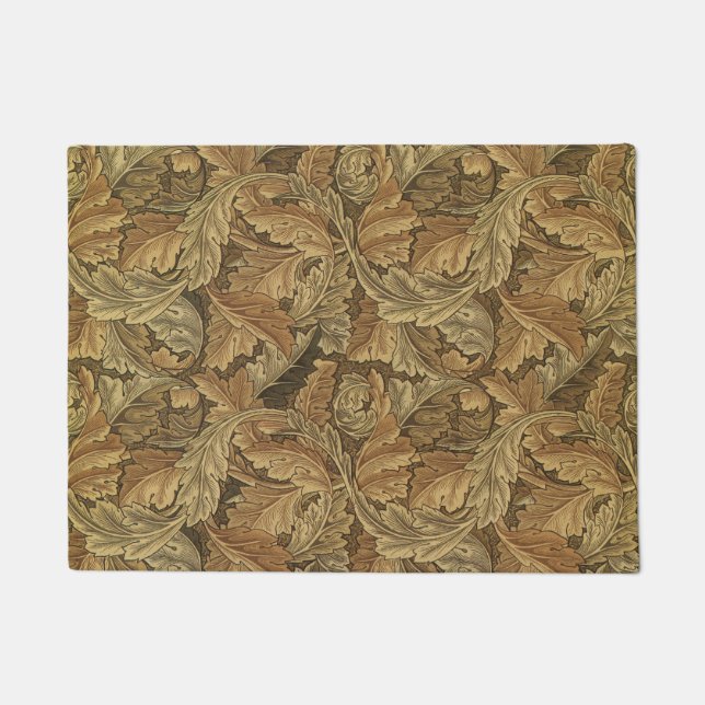 Paillasson Acanthus Feuilles de William Morris, Antique Texti (Devant)
