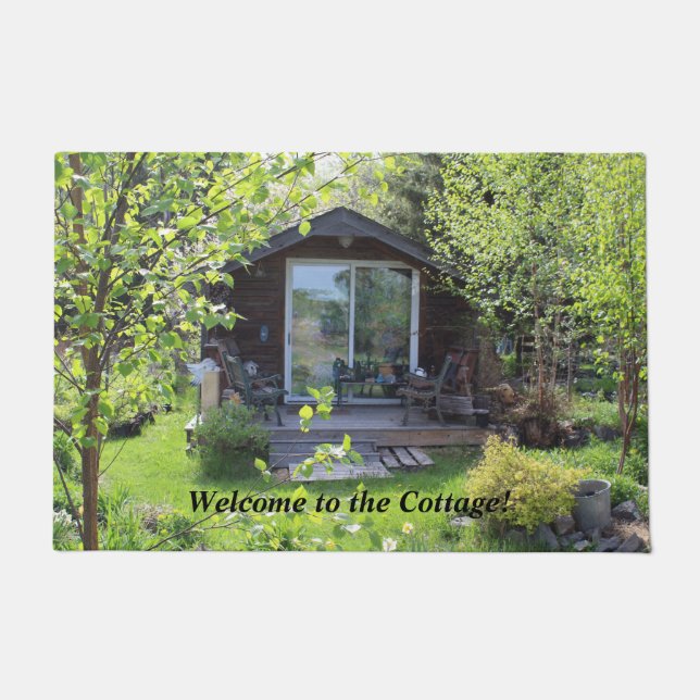 Paillasson Accueil au cottage ! (Devant)