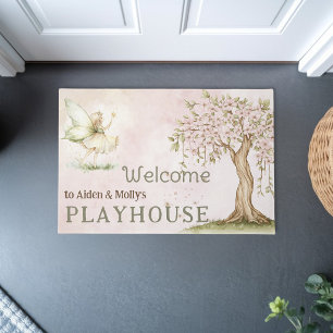 Paillasson Accueil de maison de jeu personnalisée pour enfant