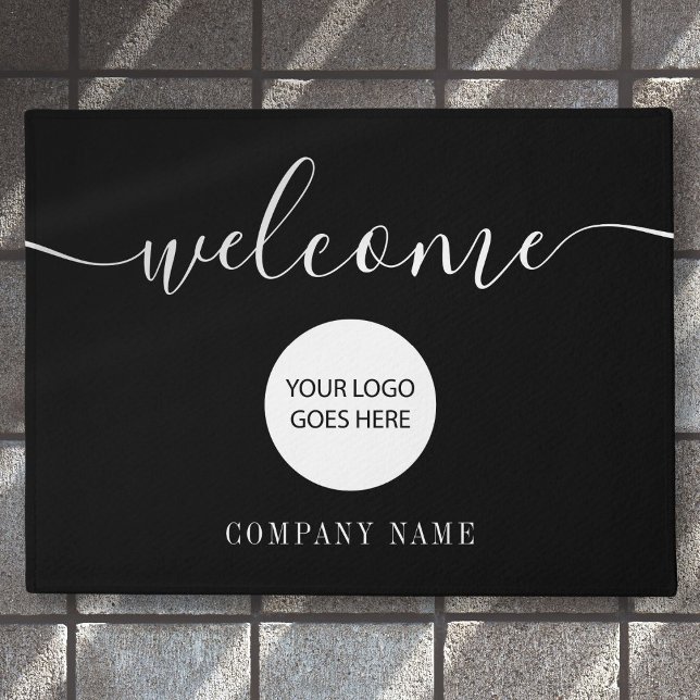 Paillasson Accueil du logo de l'entreprise (Business Company Logo Welcome Doormat)