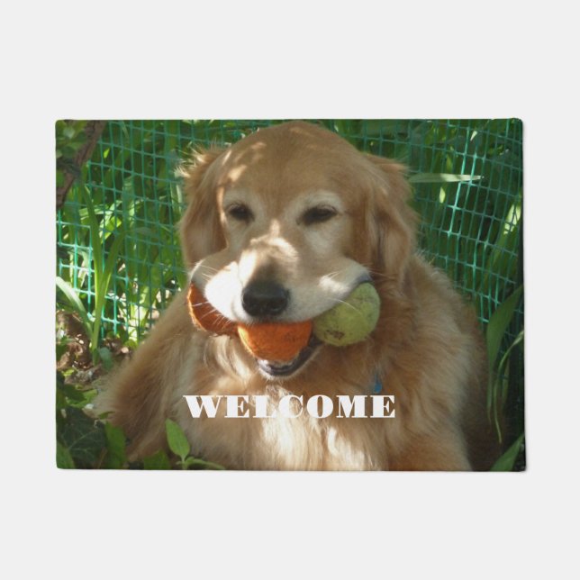 Paillasson Accueil Golden Retriever (Devant)