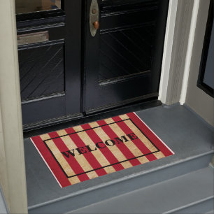 Paillasson ACCUEIL PERSONNALISABLE Drapeau américain rayé r
