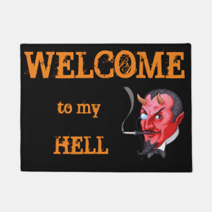 Paillasson accueil satan