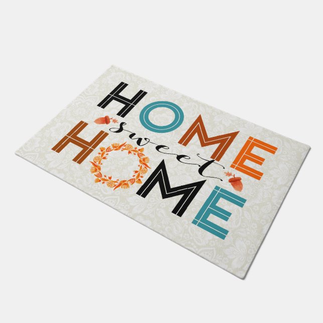 Paillasson Accueil Sweet Home Automne Wreath (Incliné)