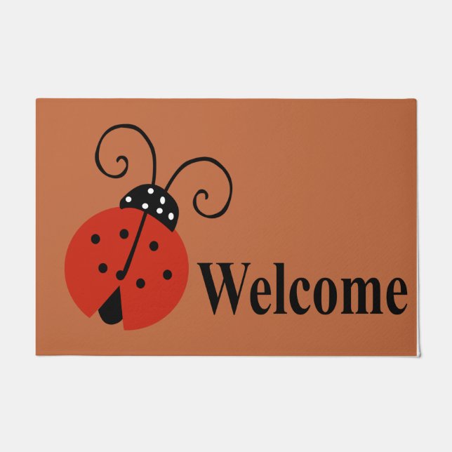 Paillasson Adorable Lady Bug Design Mat, Insect (Devant)